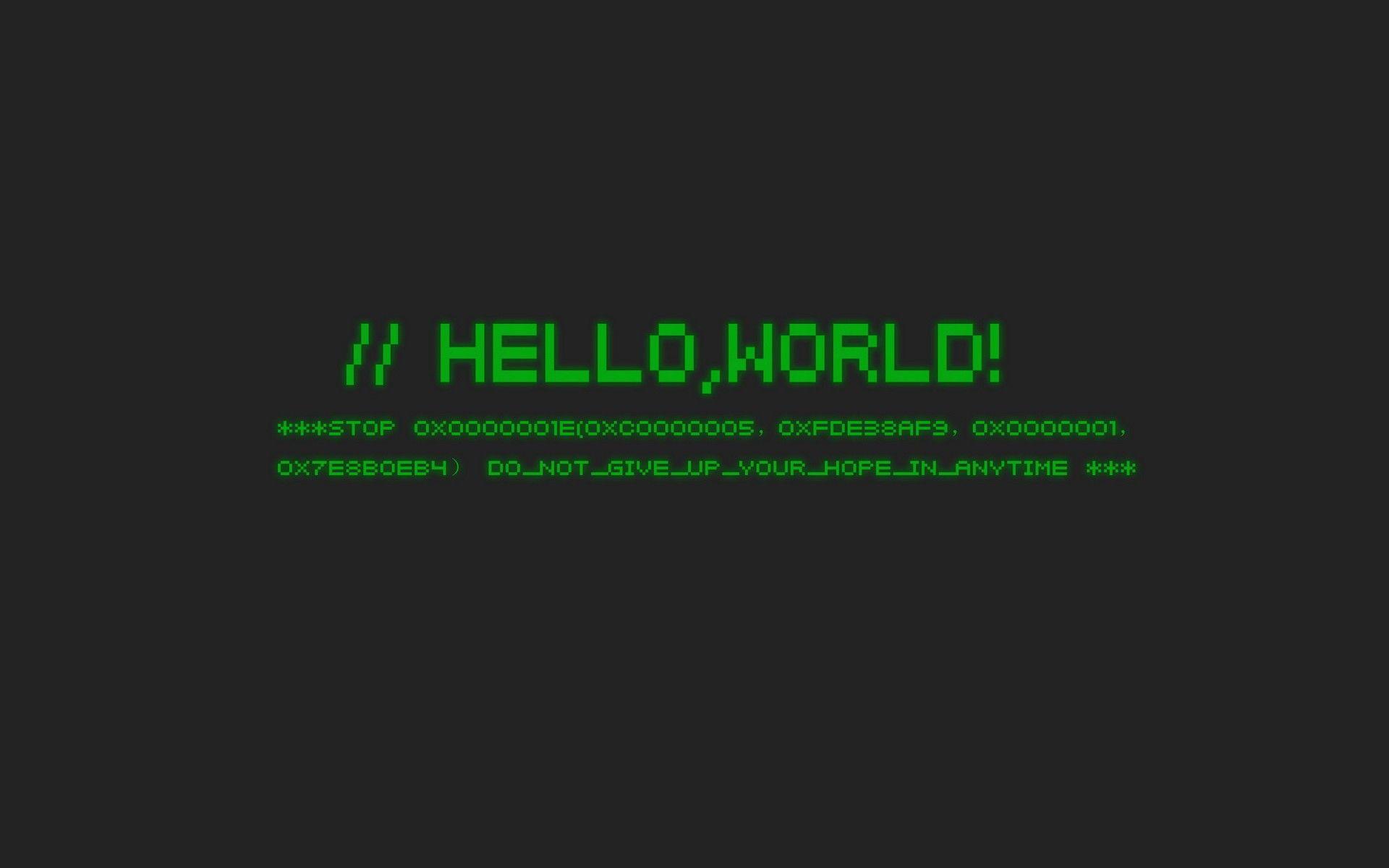 1920x1200 Programming Green Code