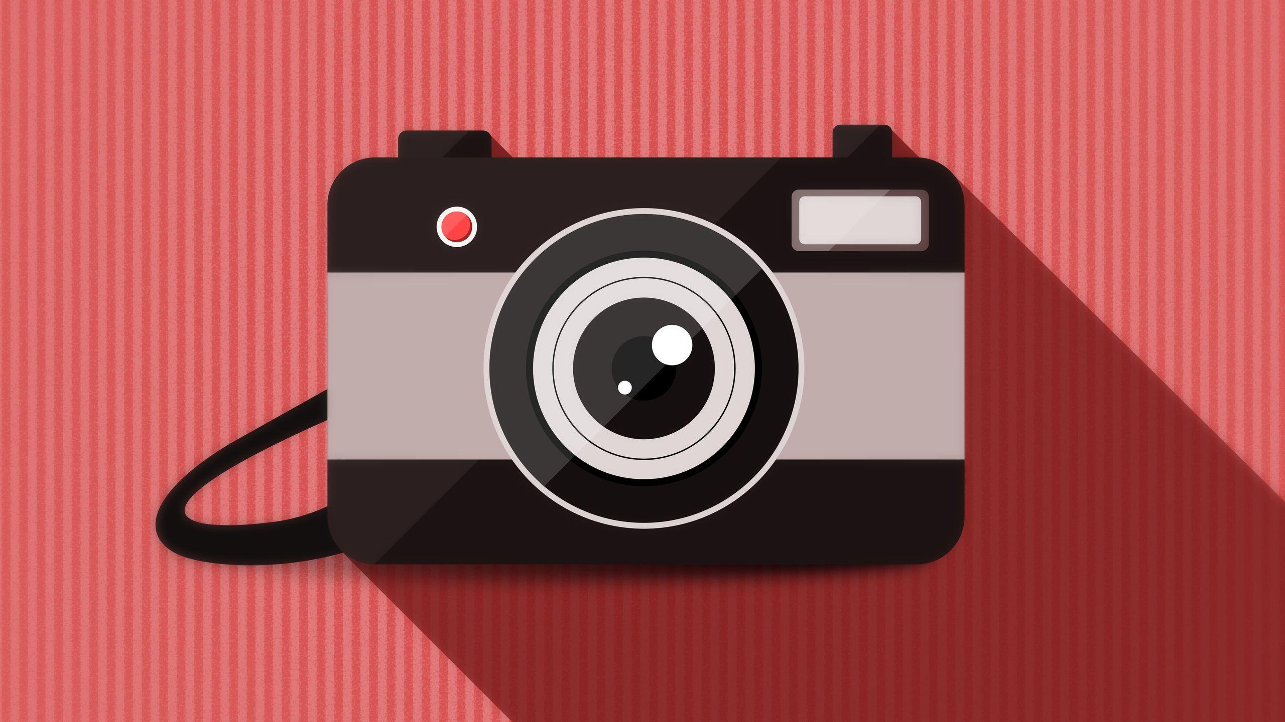 2560x1440 Camera Vector Minimalism 4k .