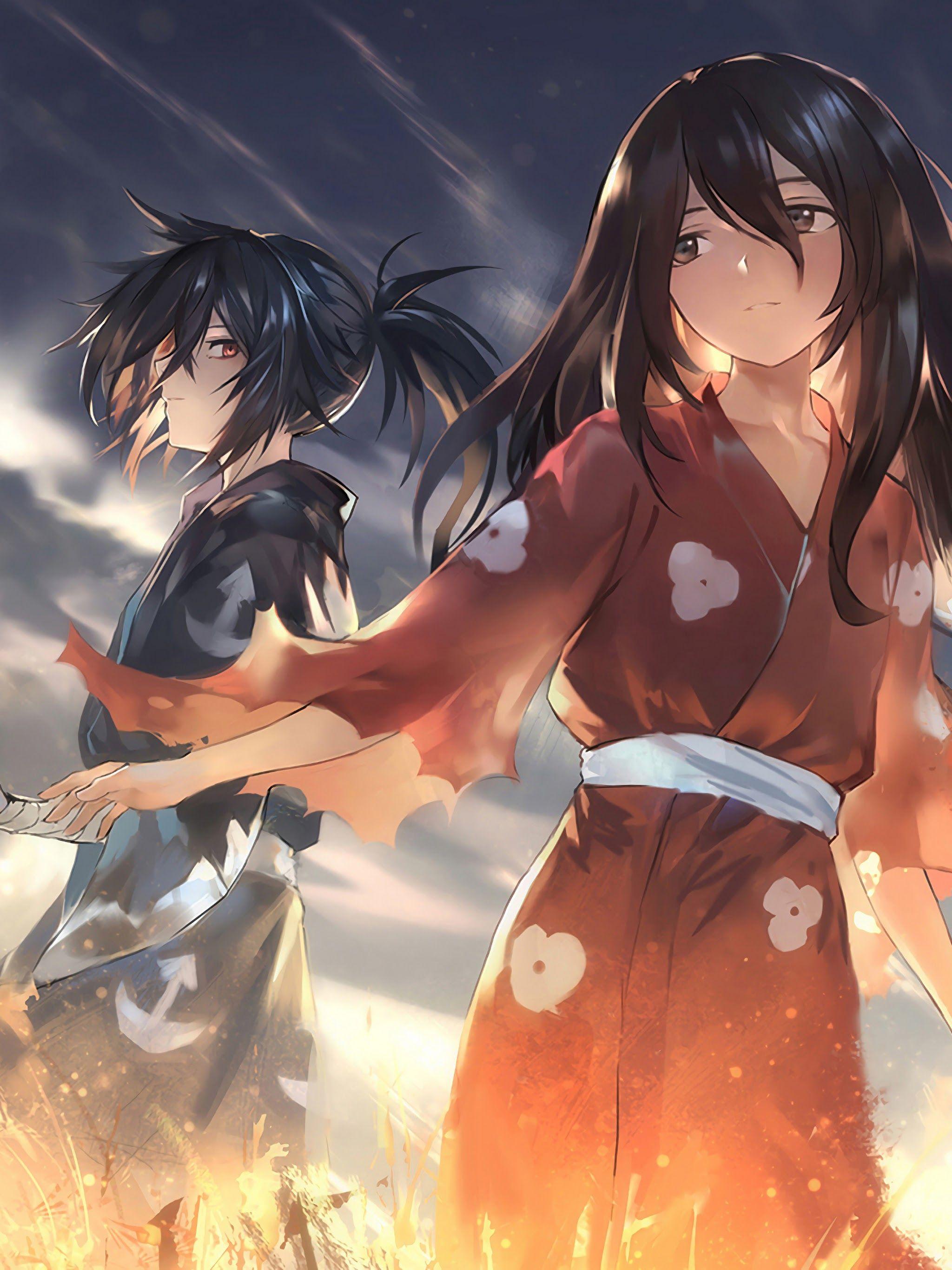 2048x2732 Hyakkimaru Mio Wallpaper Dororo .