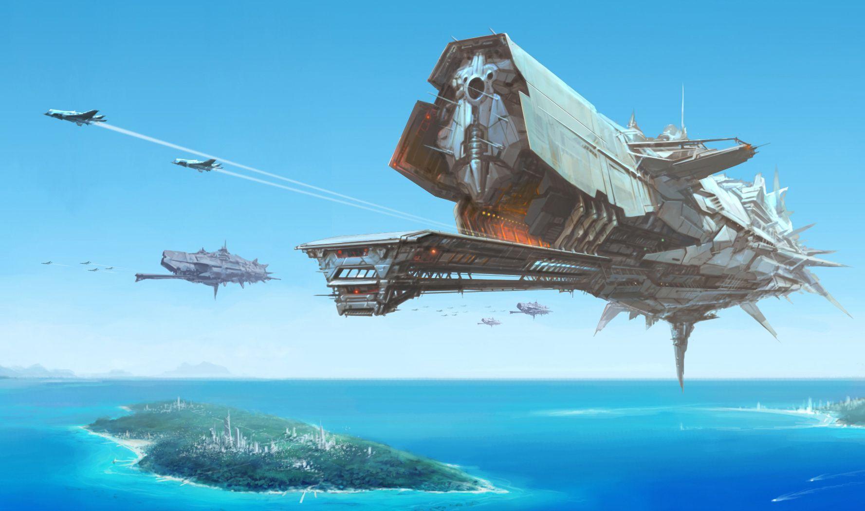 1777x1050 Alpha Coders. Sci fi ships, Concept .com