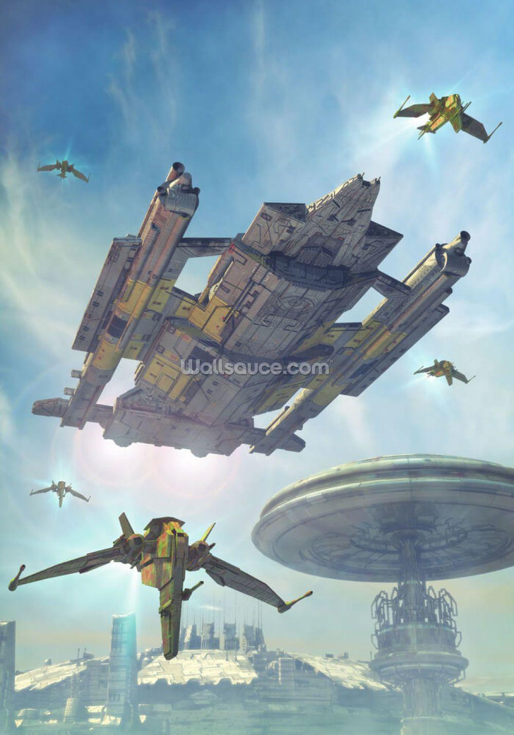 1000x1429 Futuristic City Wall Mural. Wallsauce .wallsauce.com · In stock