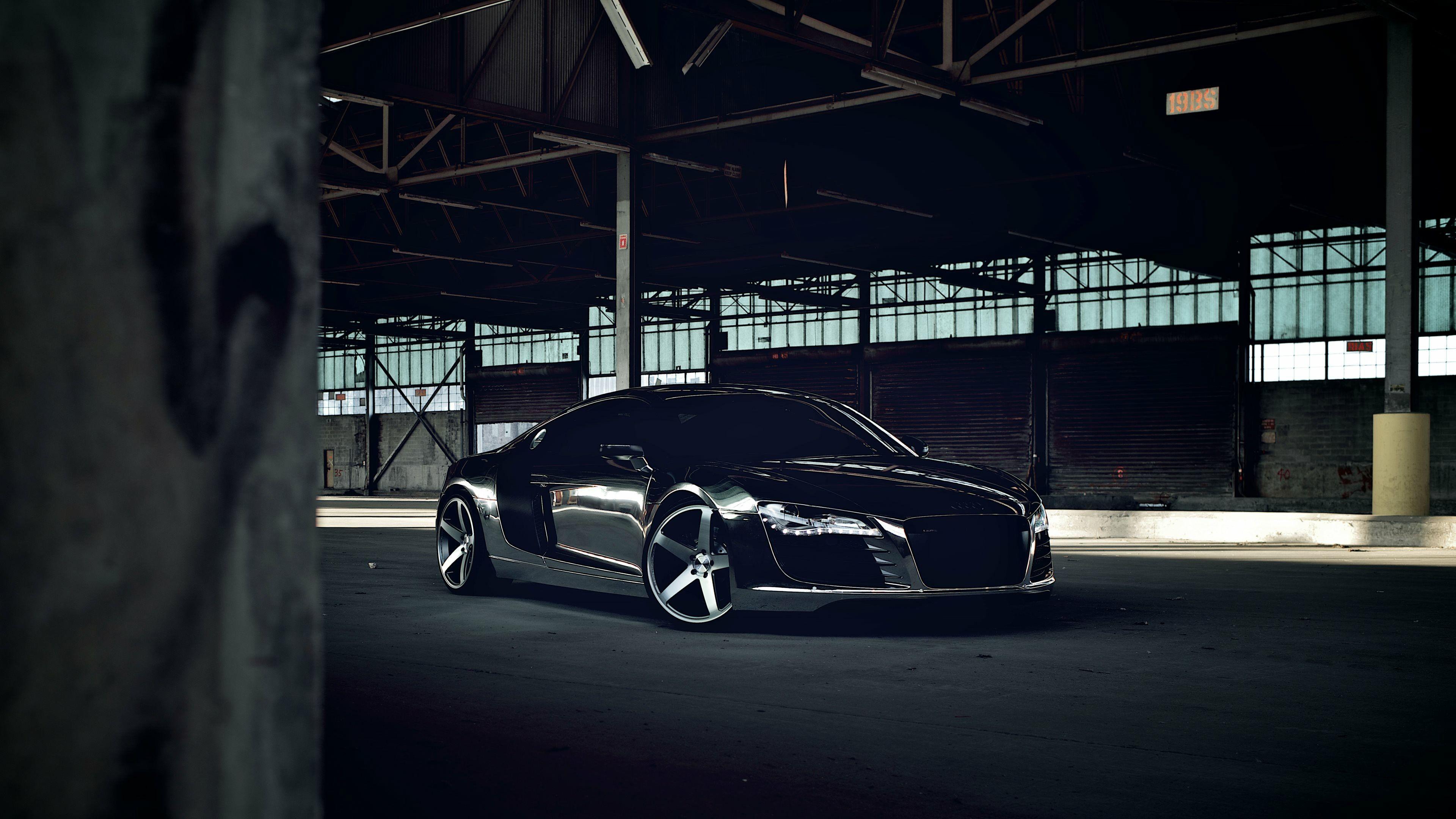 3840x2160 Free HD Audi R8 Chrome Tuning Wallpaper Download
