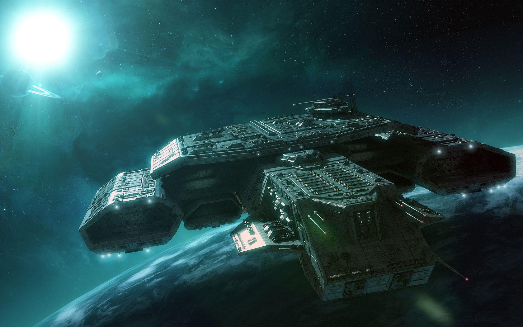 1680x1050 Spaceship Wallpaper on .