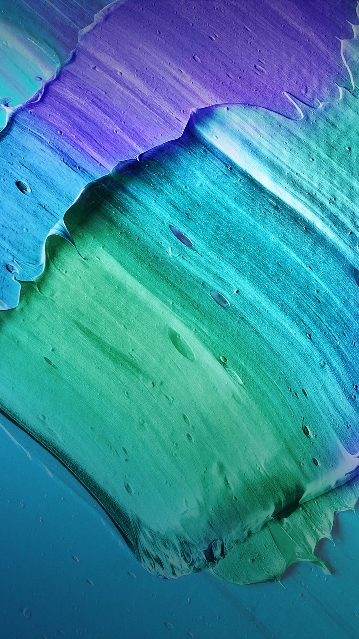 1242x2208 Paint Blue Green Art Pattern Download .phone Wallpaper.co.uk