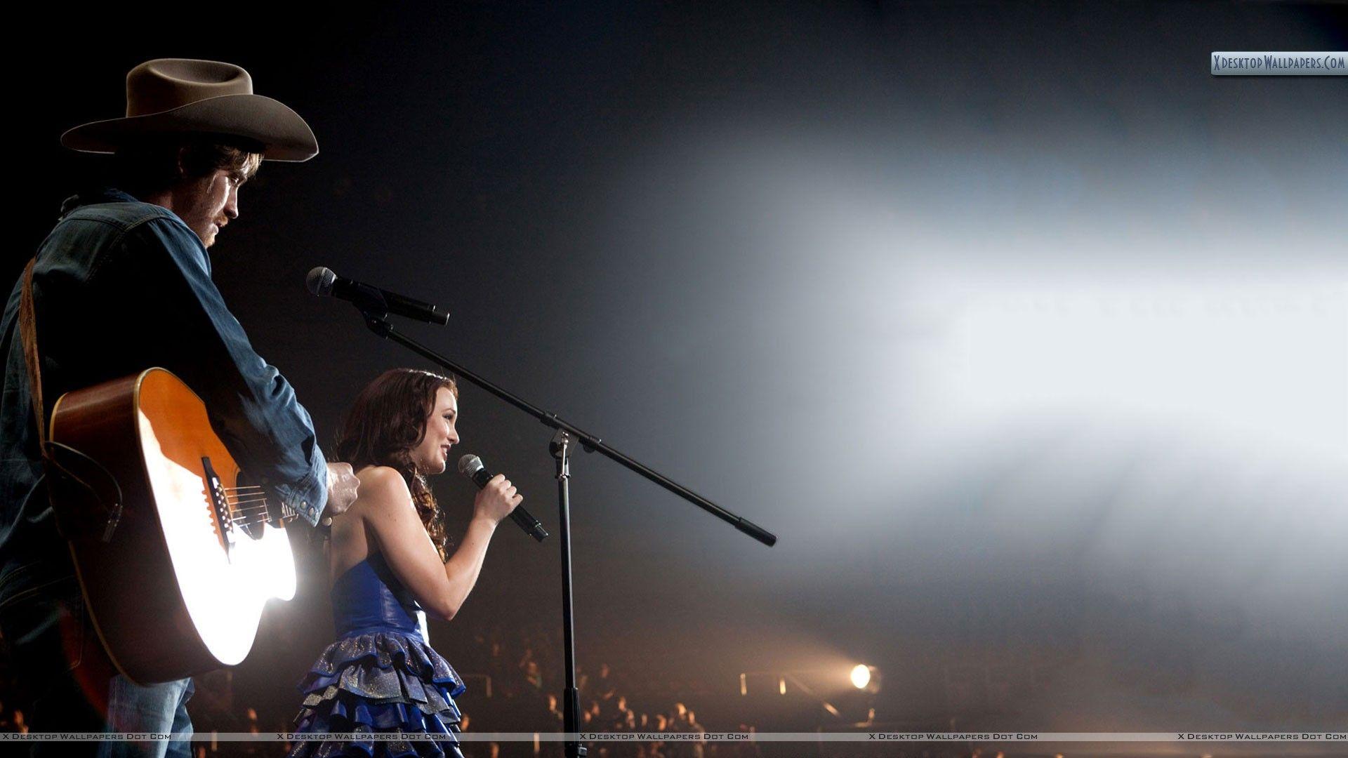 1920x1080 Leighton Meester and Garrett Hedlund in Country Strong Wallpaper