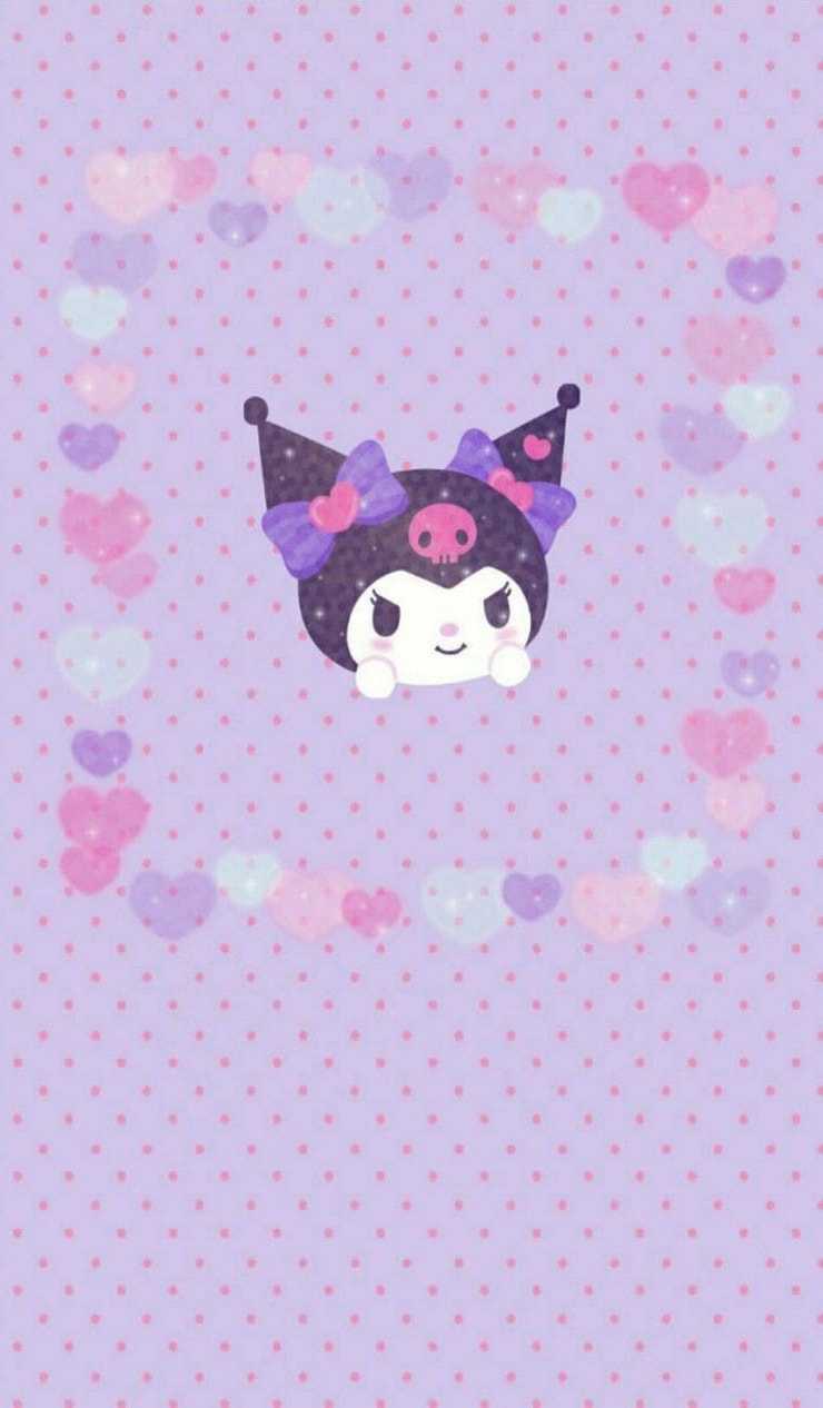 740x1266 Aesthetic Kuromi Wallpaper