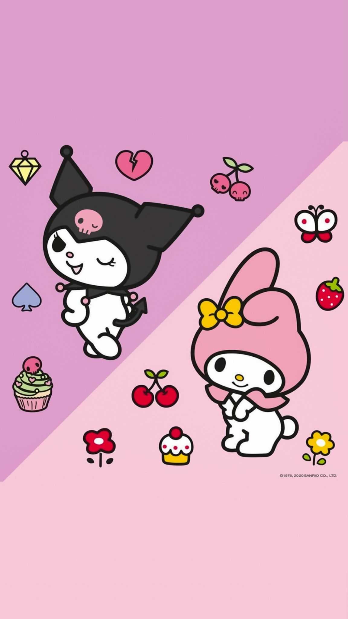 1152x2048 Android Kuromi Wallpaper