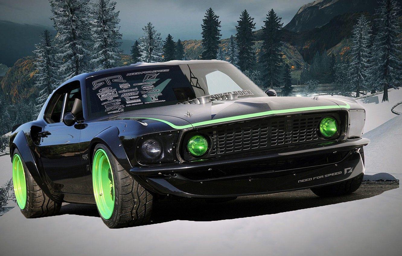 1332x850 Wallpaper Winter, Auto, Need For Speed, Ford Mustang Boss 302 69 Image For Desktop, Section игры