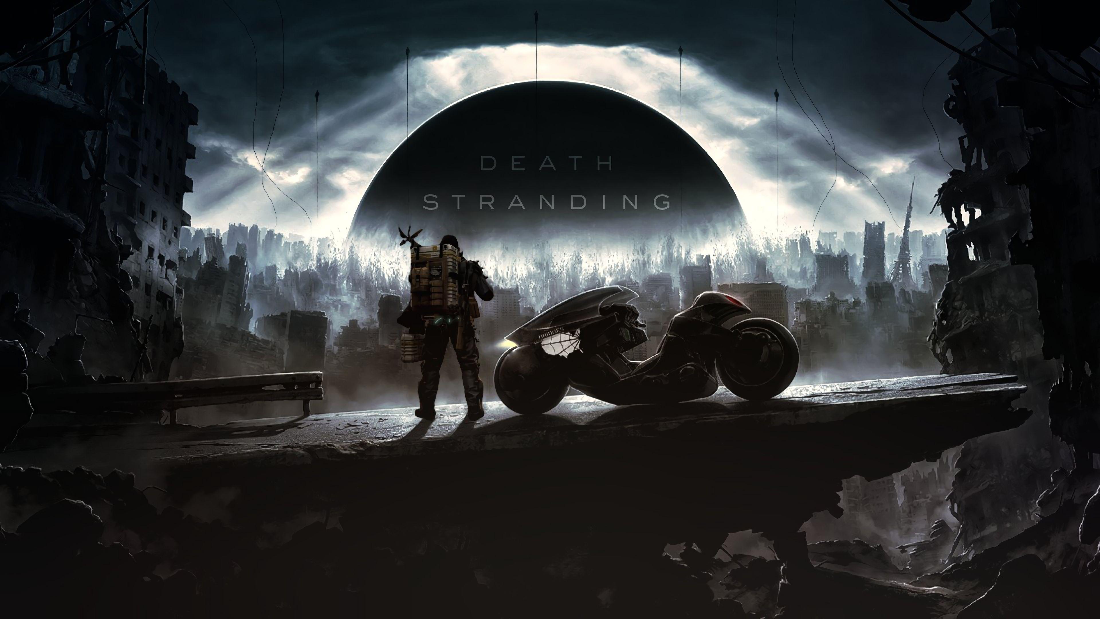 3840x2160 Death Stranding, Sam, Motorcycle, 4k .