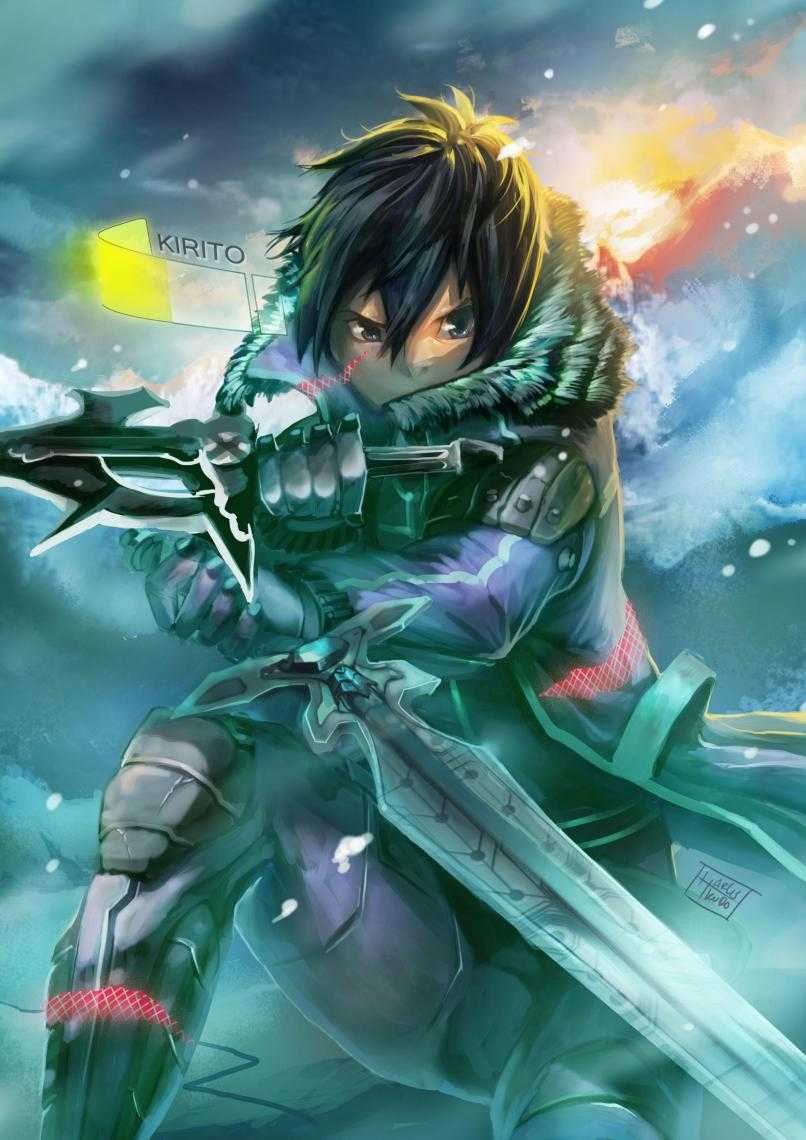 806x1140 iPhone Kirito Wallpaper .