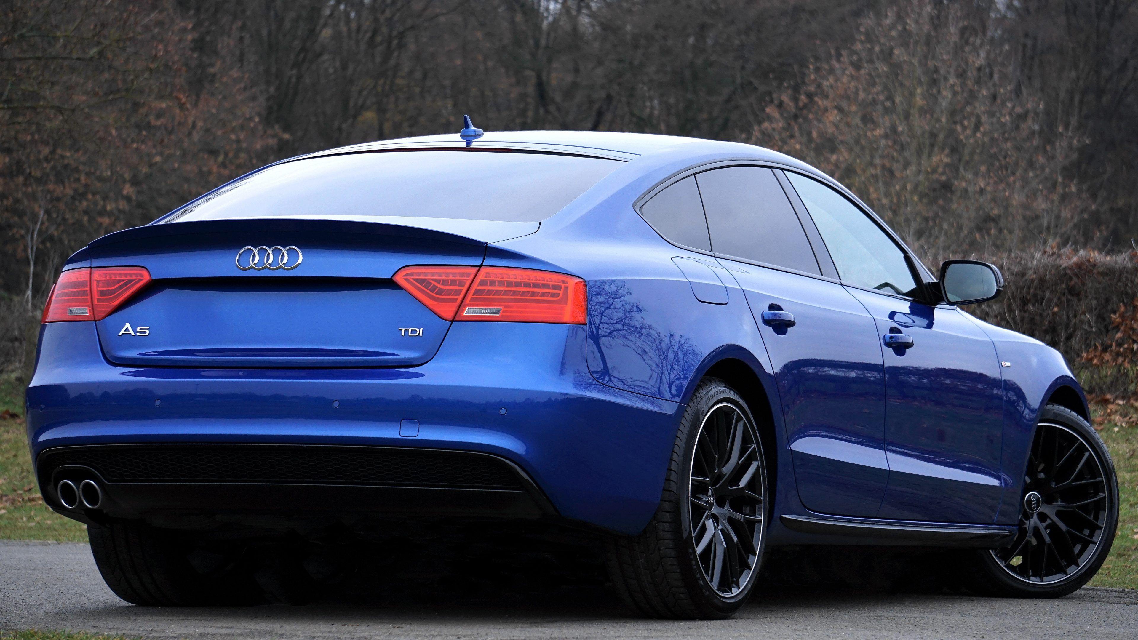 3840x2160 Audi A5 Blue Wallpaper 4K 5K. HD Wallpaper Background