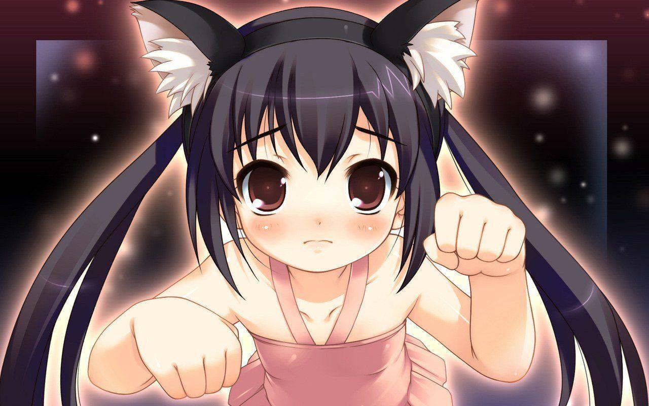 1280x800 Anime image sad neko girl HD wallpaper .