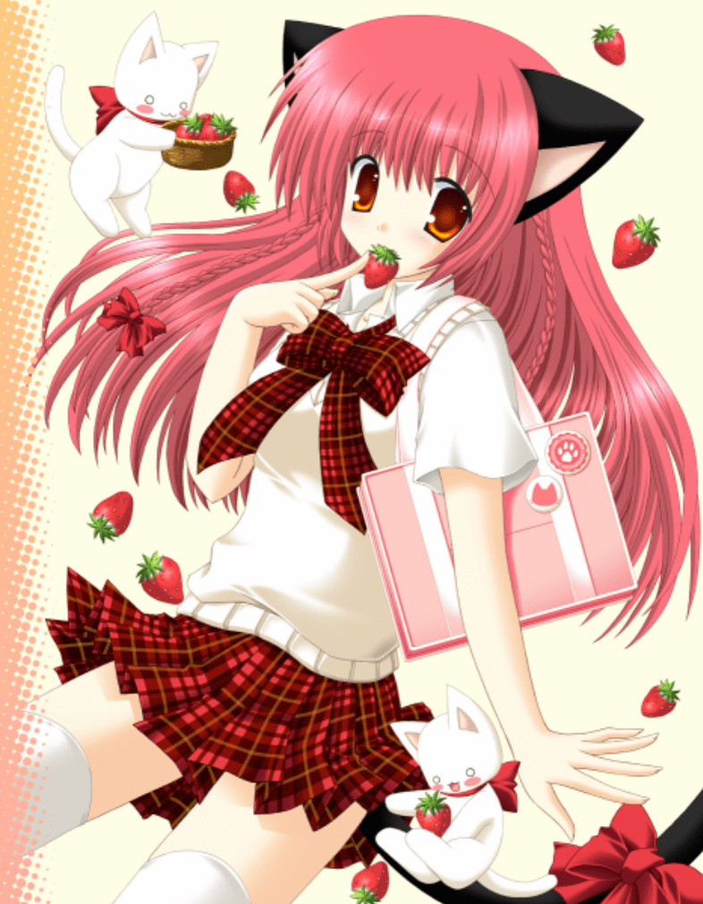 786x1011 Cute Anime Kawaii Neko Cat .line.