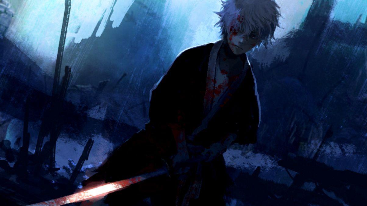 1204x676 Gintama Gintoki Wallpaper