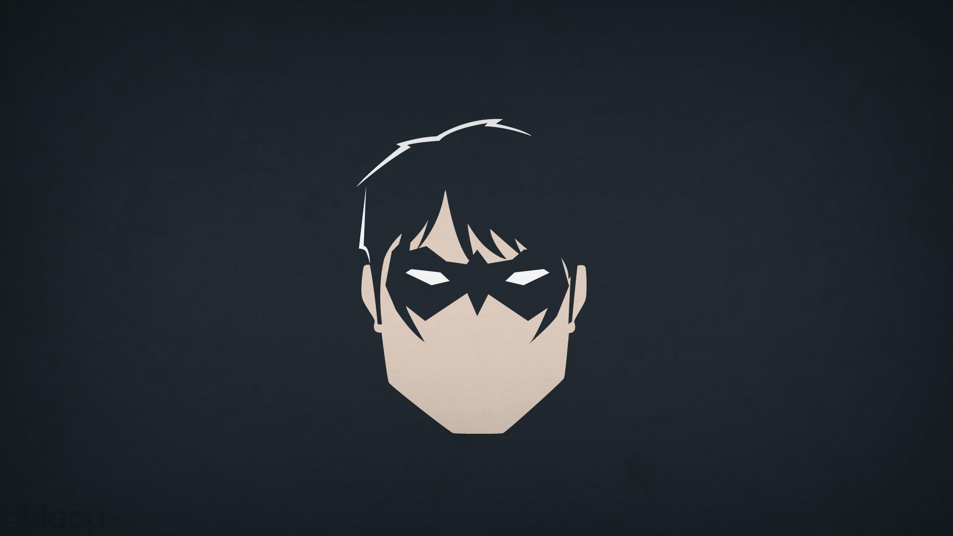 1920x1080 Minimalistic dc comics nightwing dick grayson blo0p wallpaper