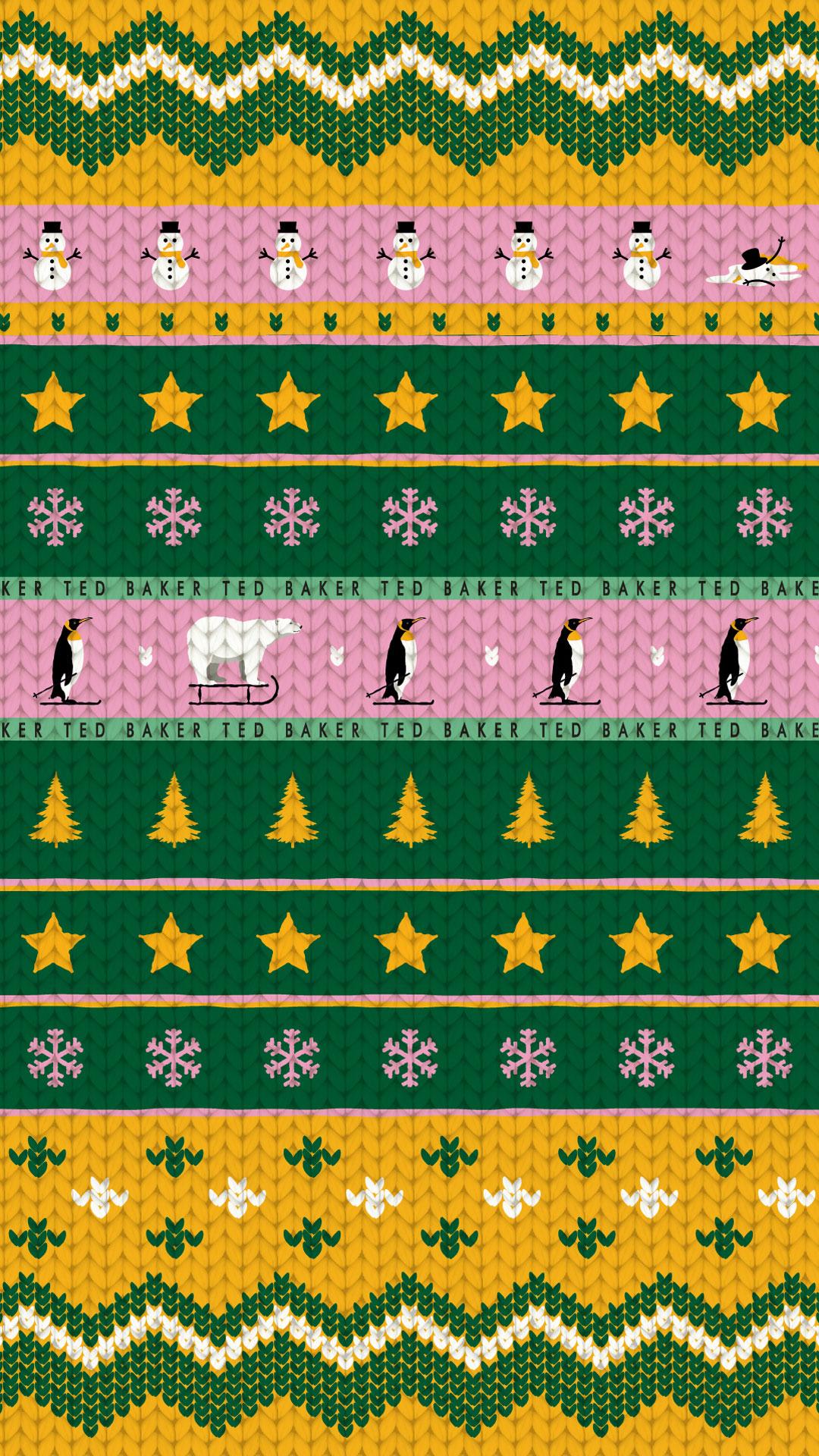 1080x1920 Ted's Wintery Wallpaper: Christmas .