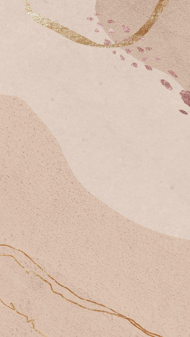 800x1422 Pastel Brown Minimalist Wallpaper Page .line.