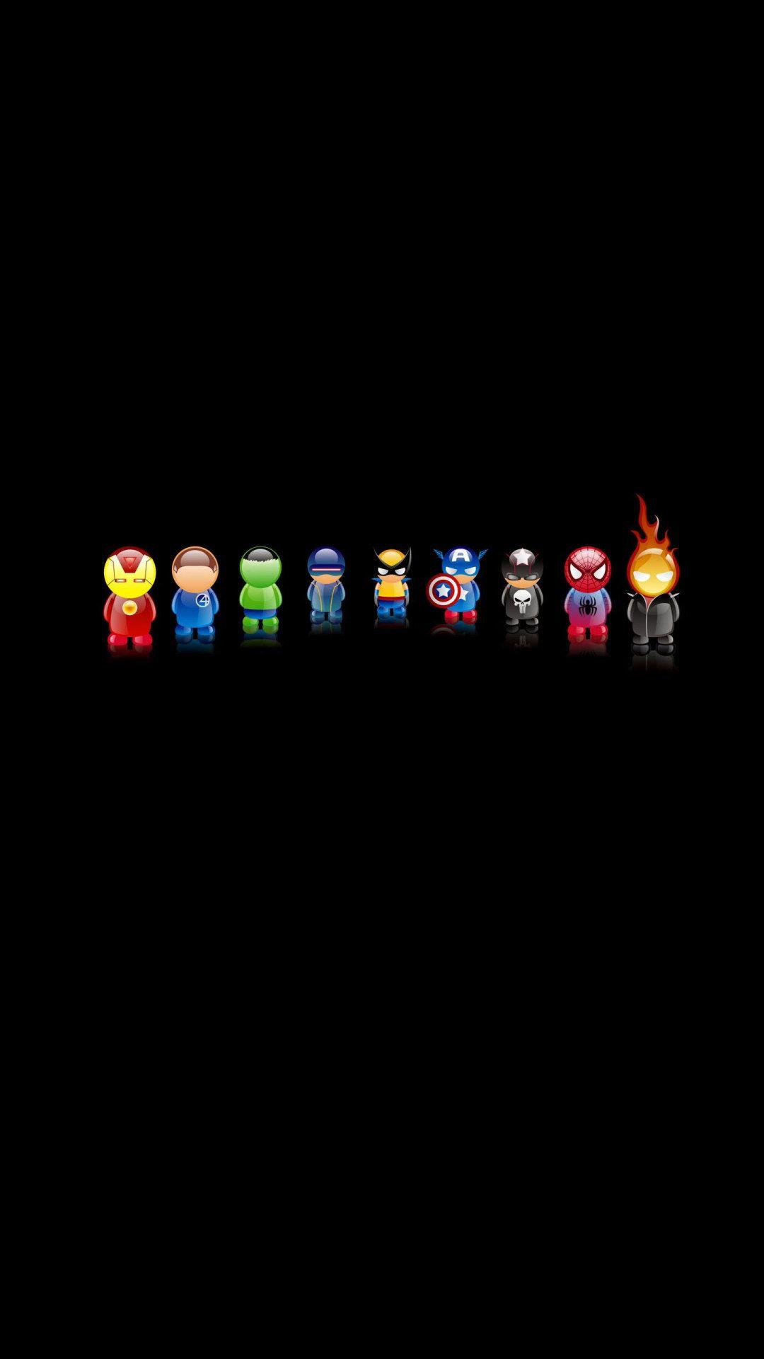 1080x1920 The Avengers chibi wallpaper version illustrations, Iron Man, Fantastic Four • Wallpaper For You HD Wallpaper For Desktop & Mobile
