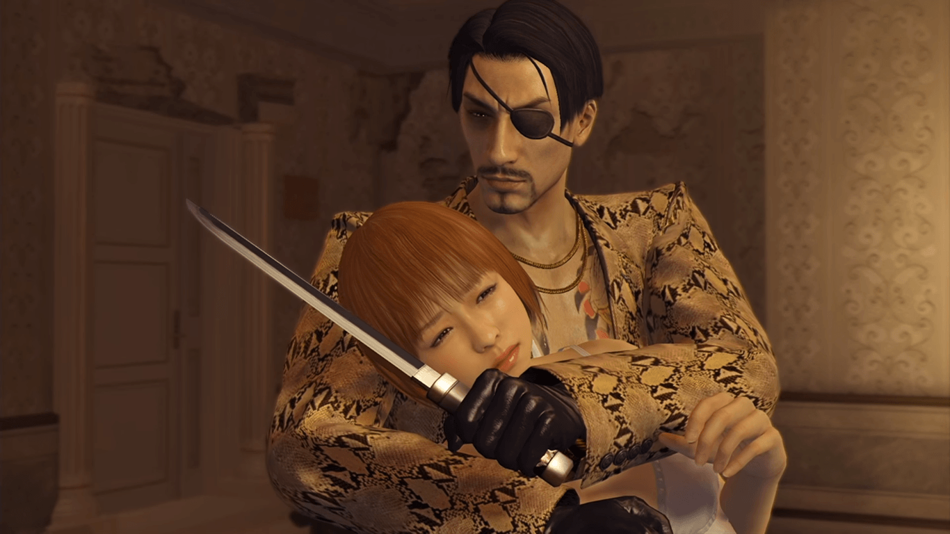 1366x768 Majima ask the nervous woman to be his bitch.png. Yakuza