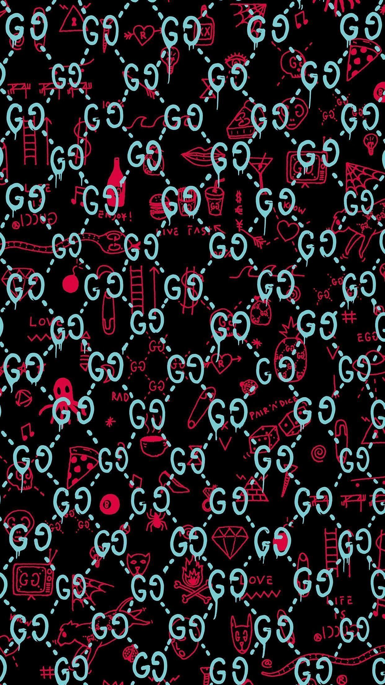1242x2208 Gucci iPhone X Wallpaper