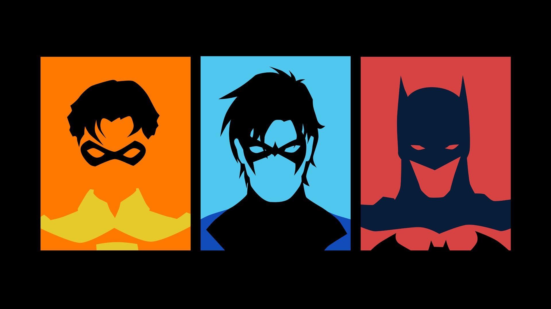 1920x1080 Batman, Robin, DC Comics, Nightwing wallpaper