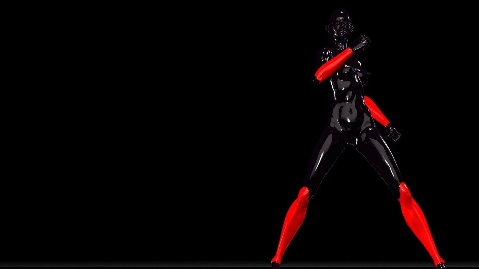 1600x900 Black Man With Red Hand And Legs HD Red .hdwallpaper.in