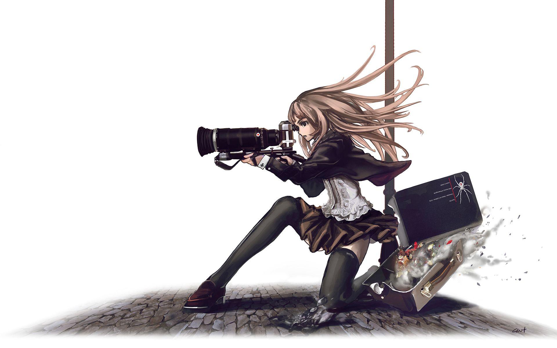 1920x1200 guns, weapons, Gunslinger Girl, cameras .sf.co.ua