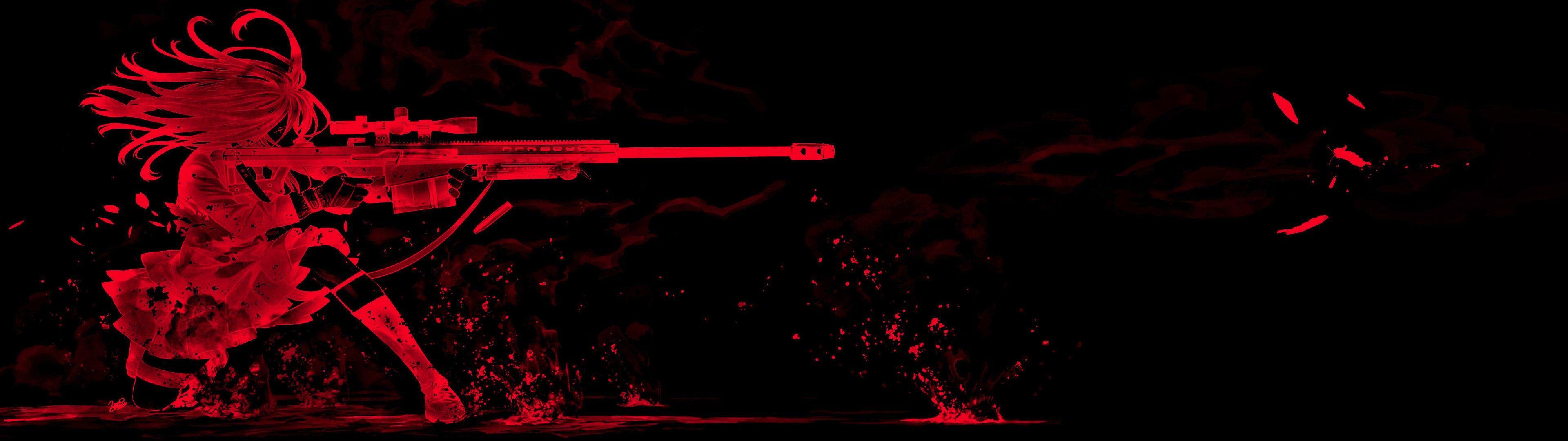 3840x1080 Gunslinger Girl Wallpaper HD / Desktop .