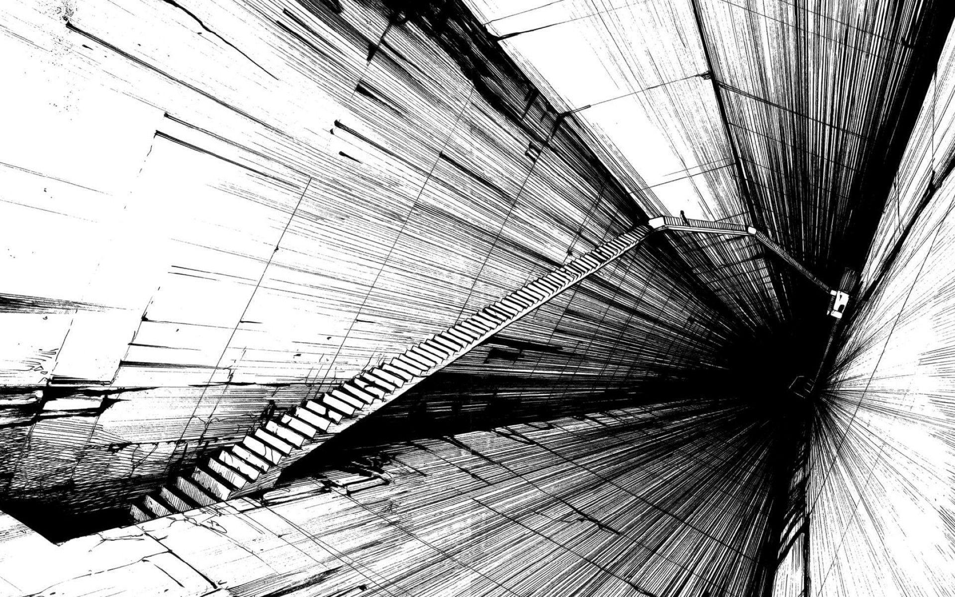 1920x1200 Black And White Abstract Wallpaper .