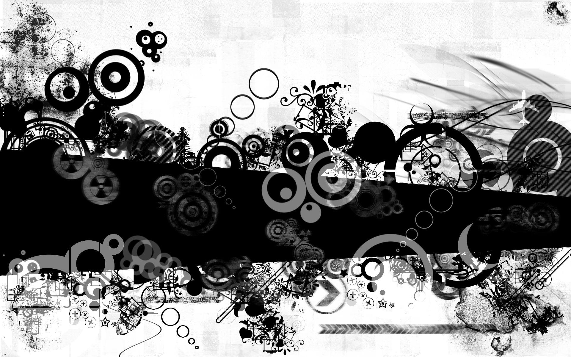 1920x1200 Abstract Black And White HD Wallpaper