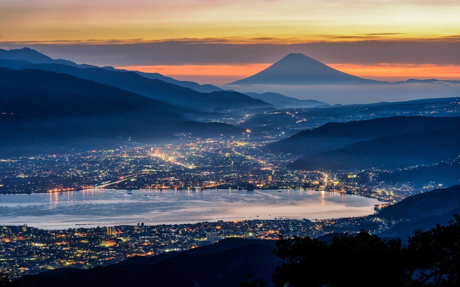 1920x1200 nature landscape cityscape mist japan .