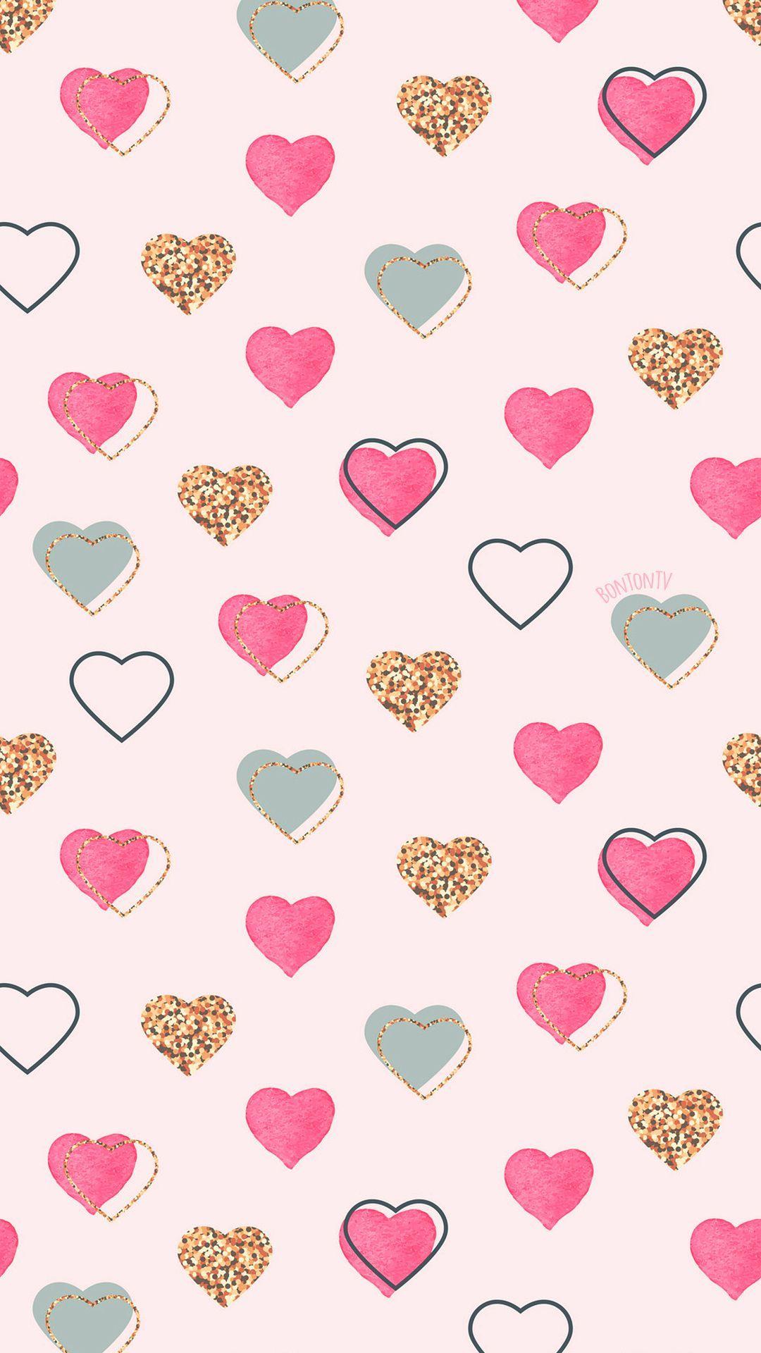 1080x1920 Pastel Aesthetic Heart Wallpaper .