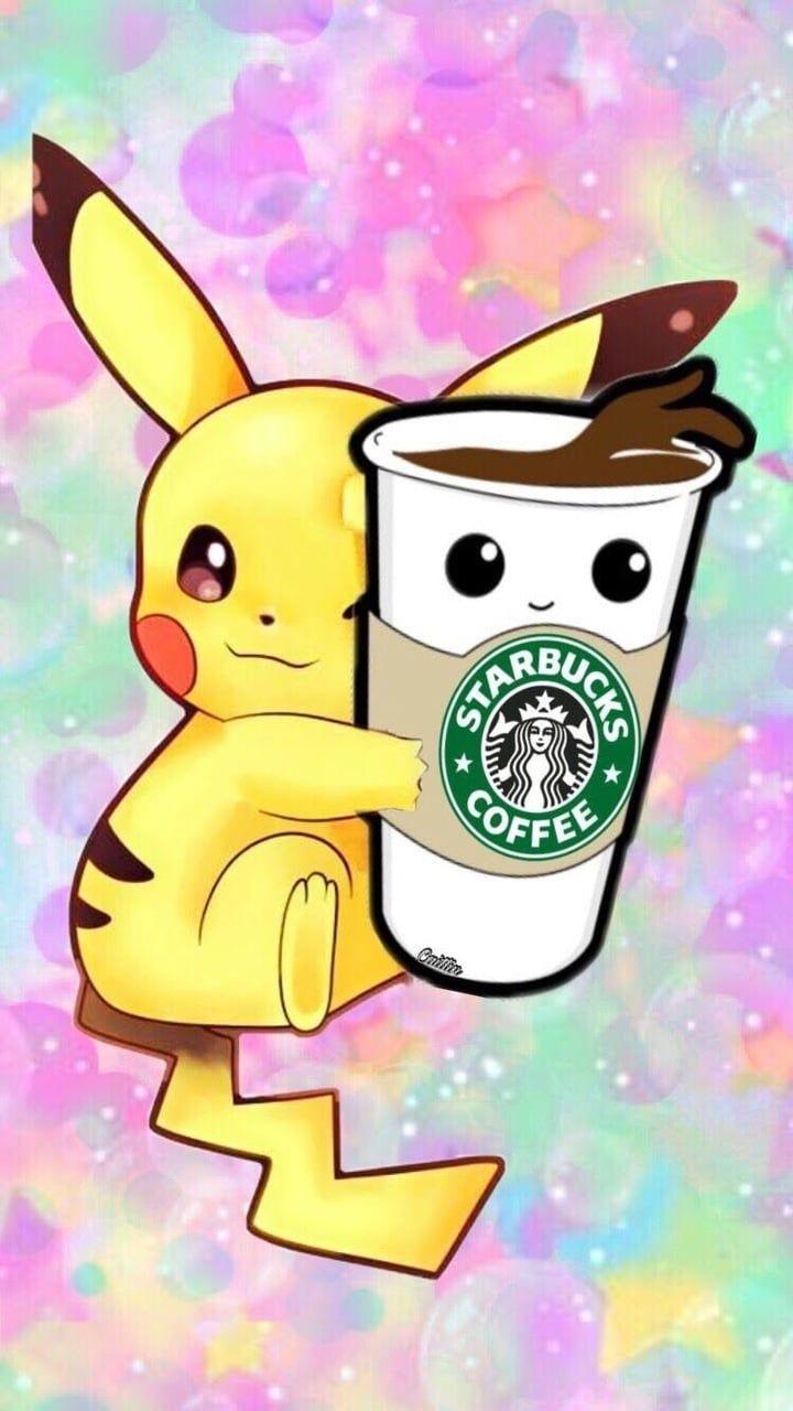 720x1280 Pikachu Holding Starbucks Wallpaper .