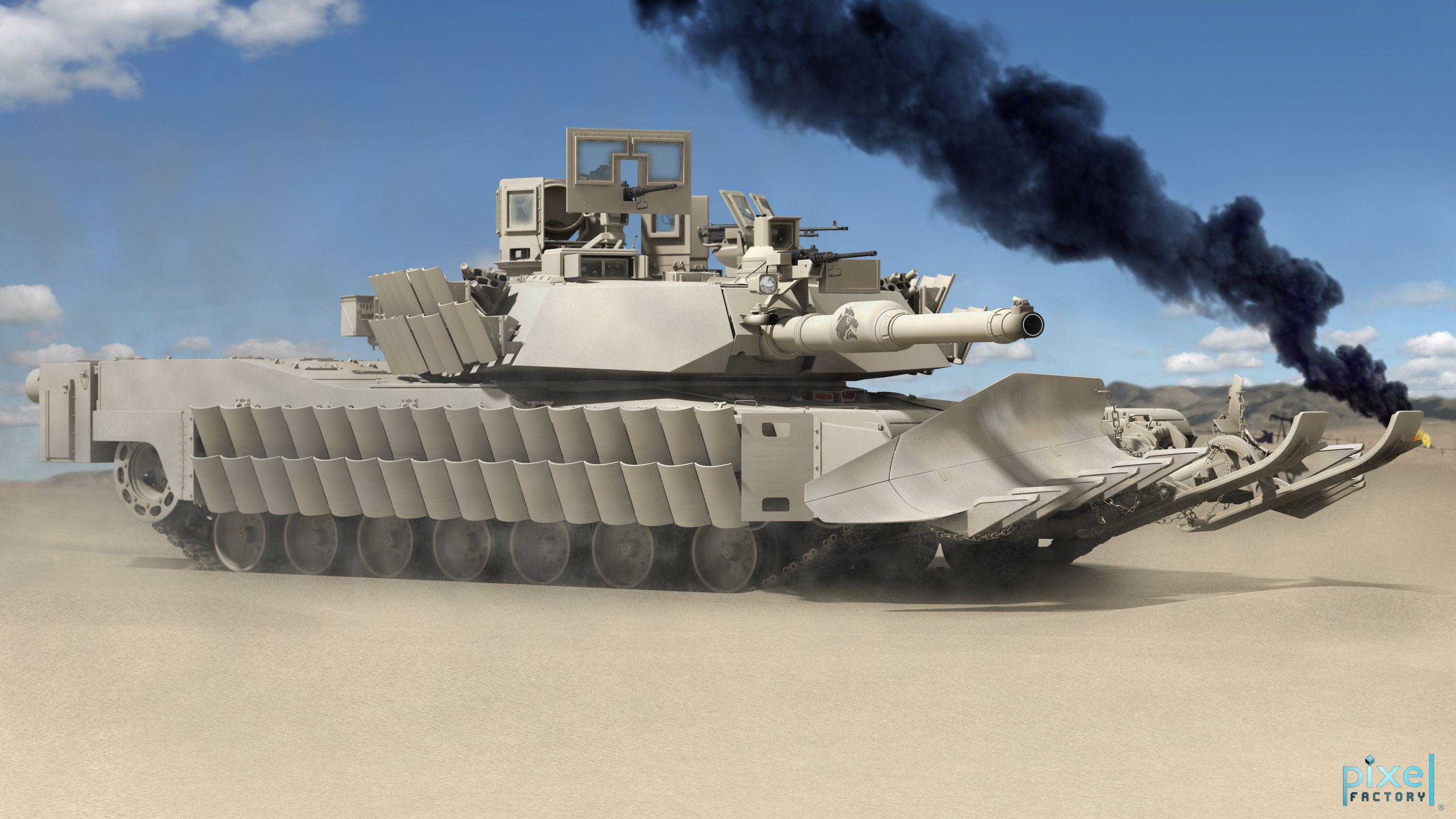 3000x1688 image M1 Abrams tank US military