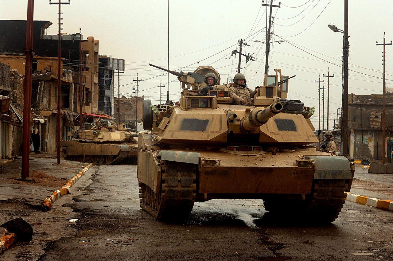 1280x850 Wallpaper M1 Abrams Tanks US Street
