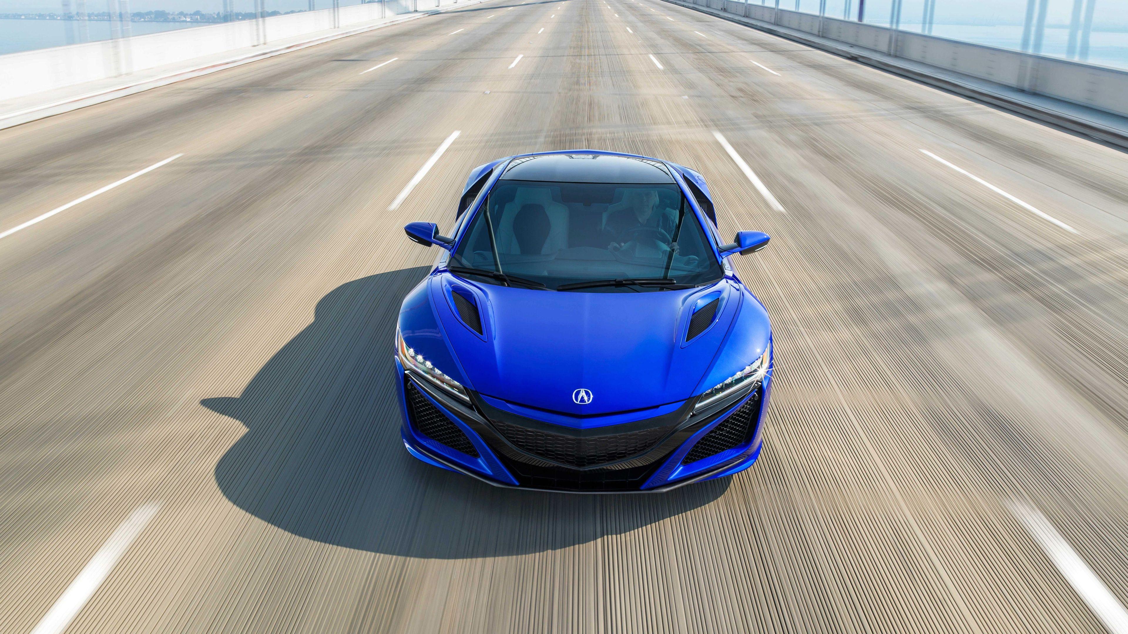 3840x2160 Download Blue, On Road, Sports Car .