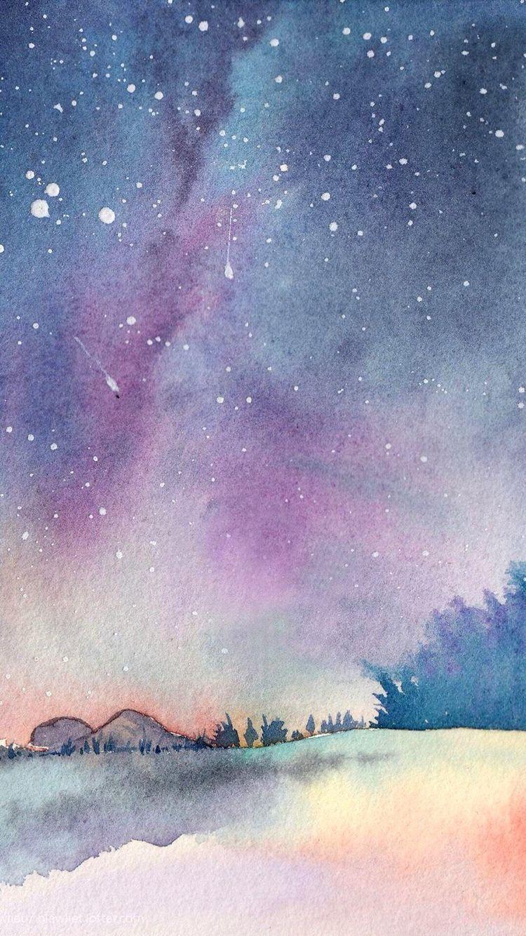 Watercolor Painting Iphone Wallpapers Top Free Watercolor