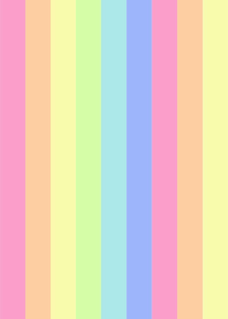 794x1111 Rainbow Birthday Invitation. Pastel .com