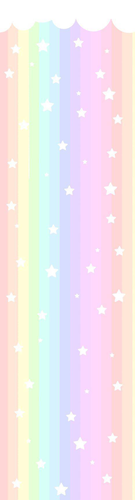 466x1715 Rainbow Pastel Wallpaper