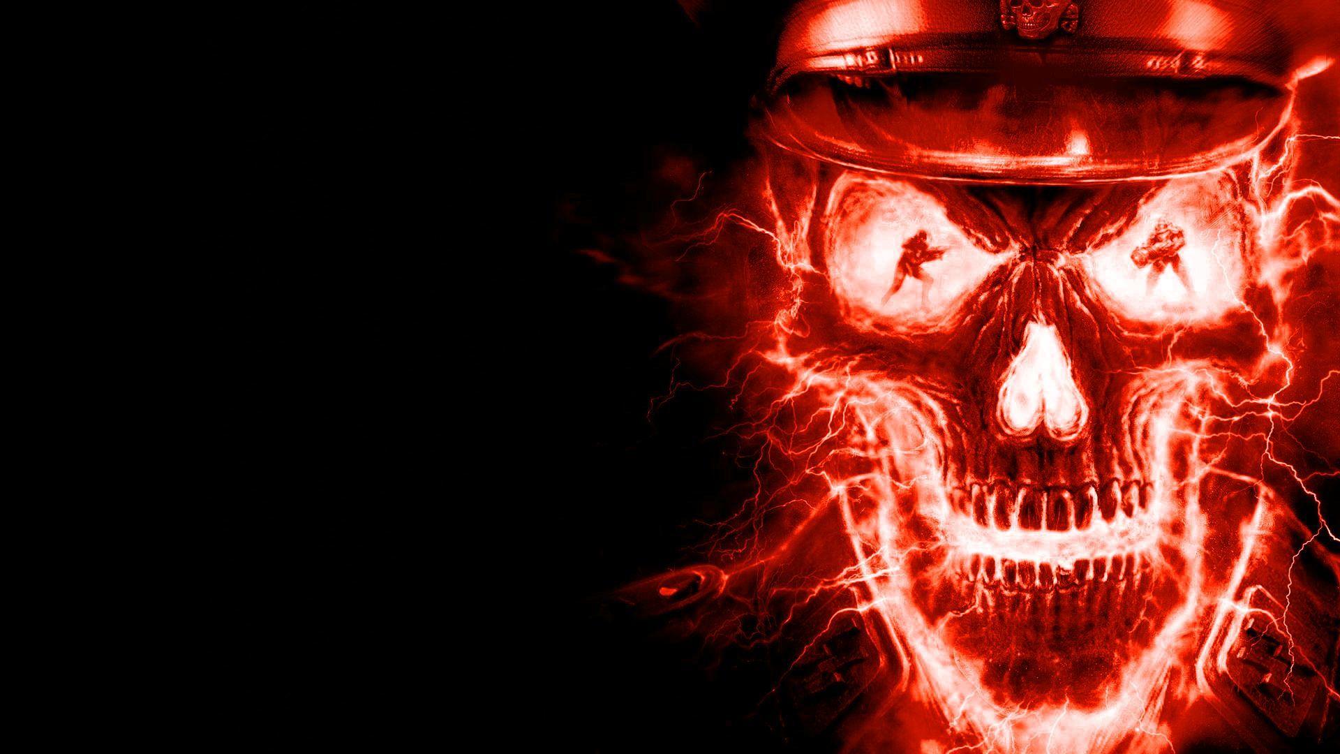 1920x1080 Blue Fire Wallpaper. Skull wallpaper .com