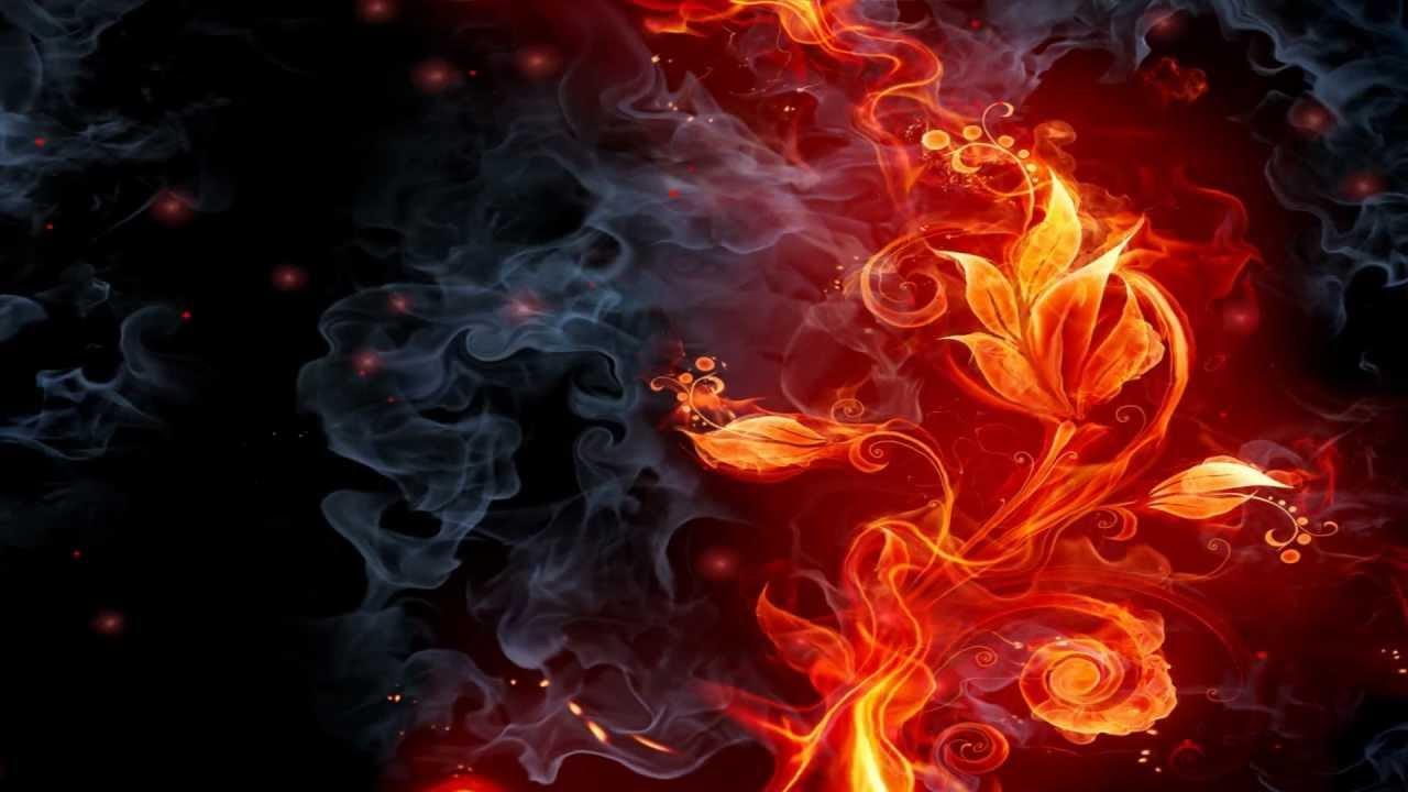 1280x720 Red Fire Wallpaper