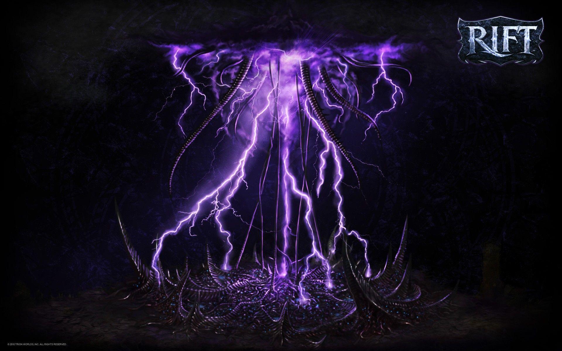 1920x1200 Dark Purple Purple Lightning