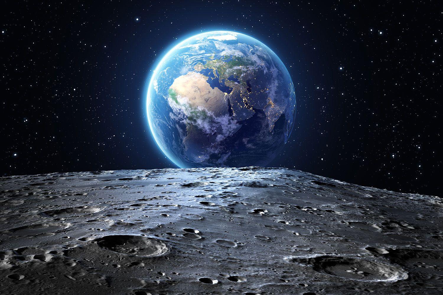 Earth From Moon Wallpapers Top Free Earth From Moon Backgrounds 