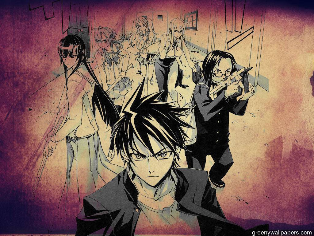 1024x768 Highschool Of The Dead Wallpaper .