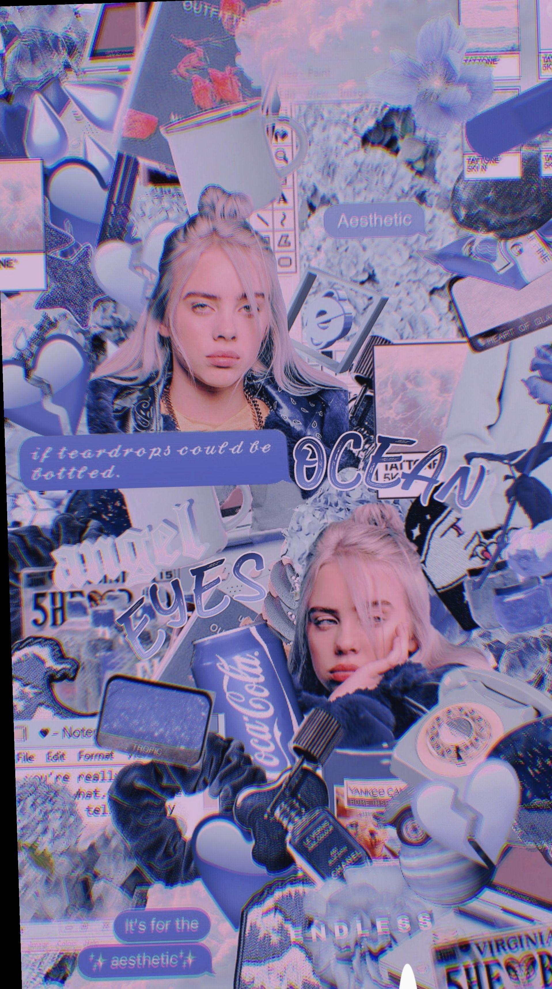 1917x3430 Wallpaper Blue Aesthetic Billie Eilish .com