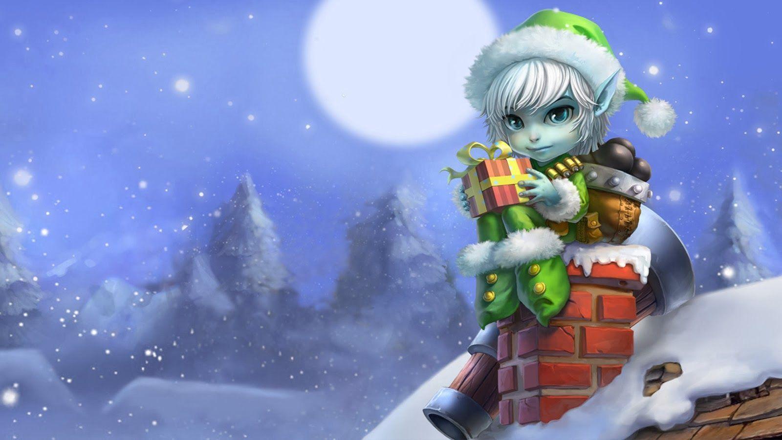 1600x900 Christmas Elves Wallpaper