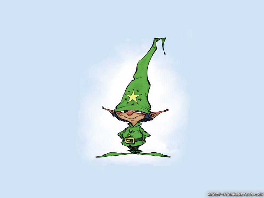 1024x768 Christmas Elves Wallpaper