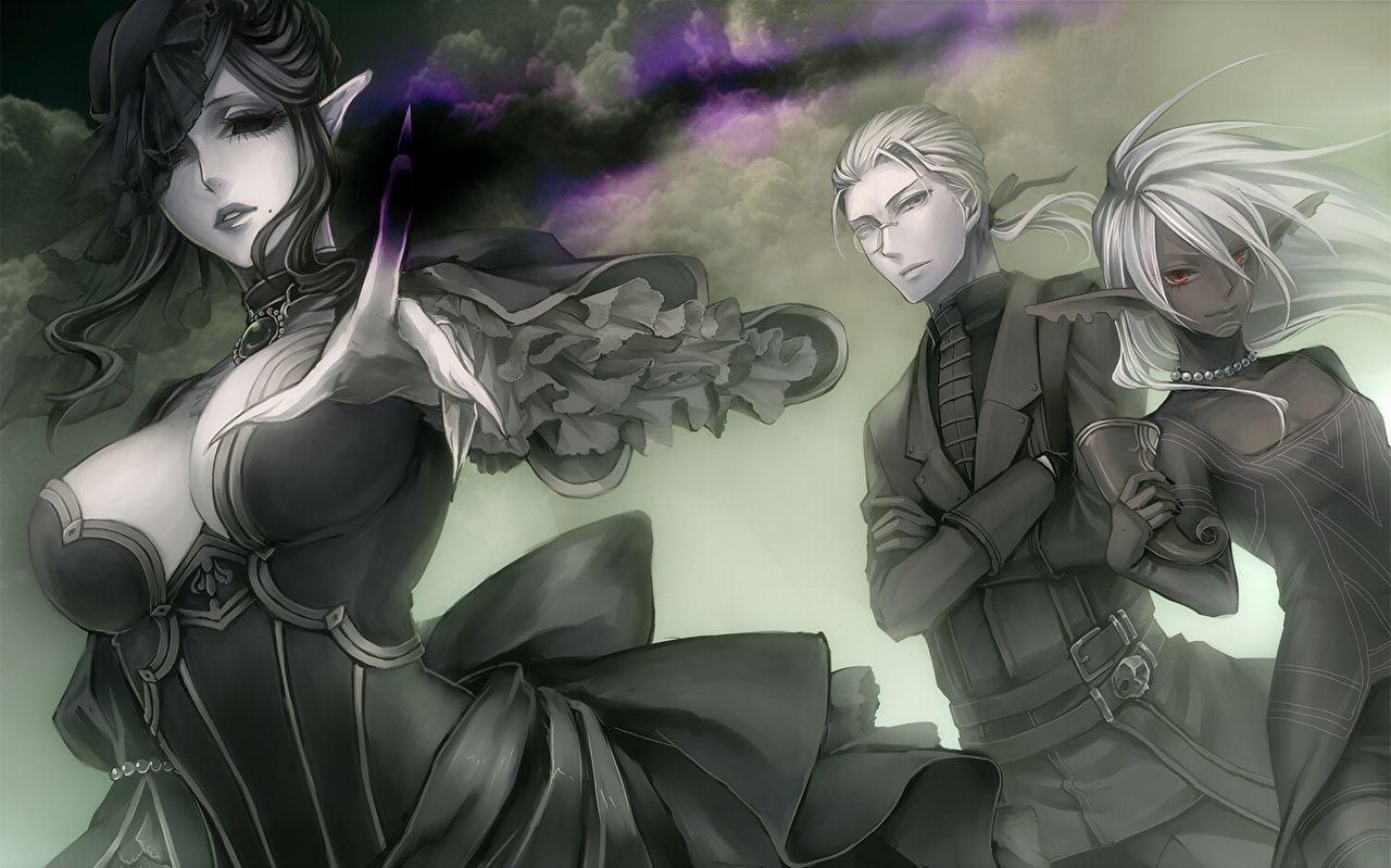 1280x799 Desktop Wallpaper Pixiv Fantasia Breast vampire Elves Anime young