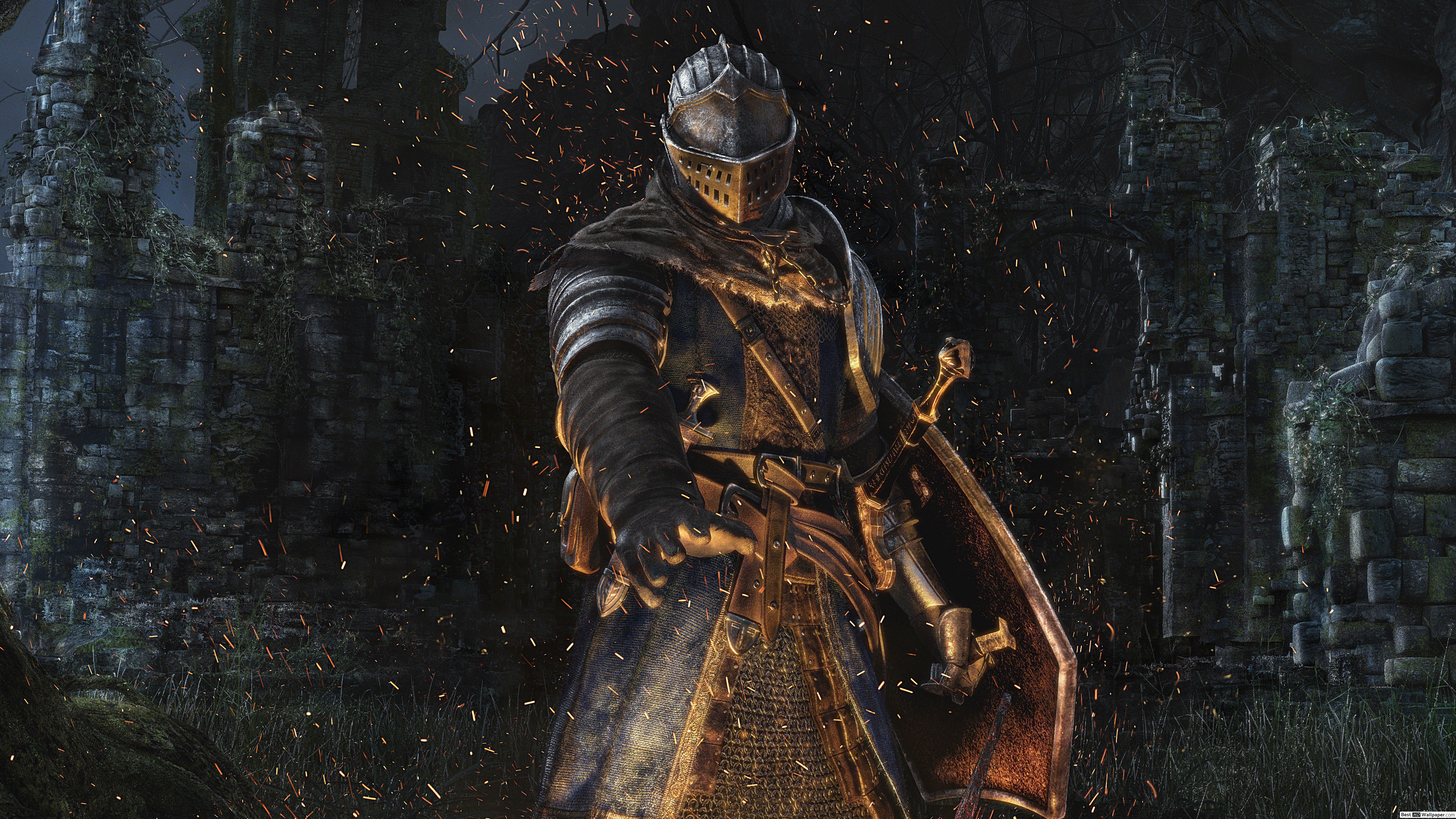 7680x4320 Knight Armor Wallpaper