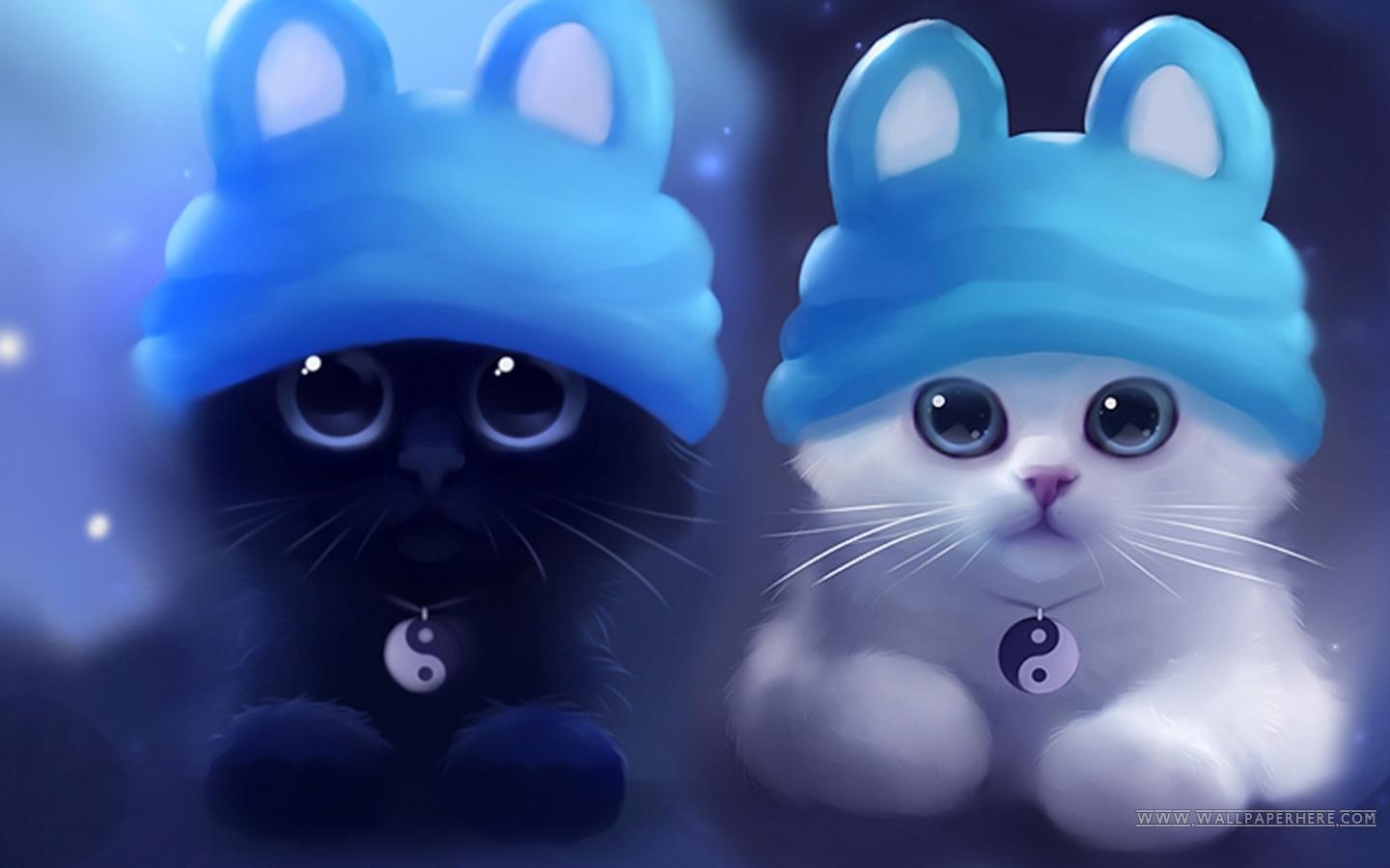 1440x900 Cute Cat Wallpaper